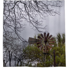 Rustic Windmill Douchegordijn