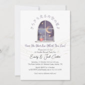 Rustic Window Twinkle Little Star Genderonthulling Kaart (Voorkant)