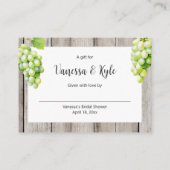 Rustic Wine Bottle display vrijgezellenfeest label Informatiekaartje (Achterkant)