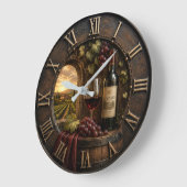 Rustic Wine Cellar Vineyard Winery Decor Grote Klok (Hoek)