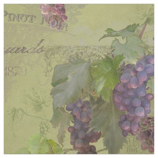 Rustic Wine Grapes Home Decor  Stof (Swatch)