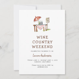 Rustic Wine Land Bachelorette weekend Kaart