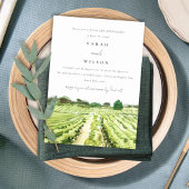 Rustic Winery Vineyard elk jaar Jubileum uitnodige Bedankkaart