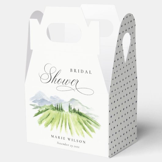 Rustic Winery Vineyard Mountain Vrijgezellenfeest Bedankdoosjes (Geopend)