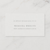 Rustic Winery Vineyard Mountain Wedding Website Informatiekaartje (Achterkant)