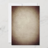 Rustic Winery Vineyard Wedding Invitation Kaart (Achterkant)