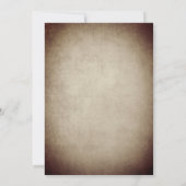 Rustic Winery Vineyard Wedding Invitation Kaart (Achterkant)