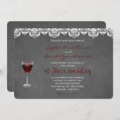 Rustic Winery Wedding Custom Uitnodiging (Voorkant / Achterkant)