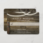 Rustic Winery Wedding RSVP (Voorkant / Achterkant)