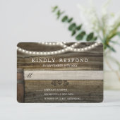 Rustic Winery Wedding RSVP (Staand voorkant)