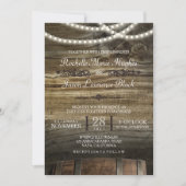 Rustic Winery Wedding Uitnodiging (Voorkant)