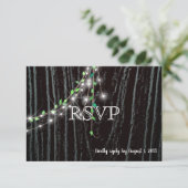 Rustic Wingerd & Lichten RSVP Kaart (Staand voorkant)