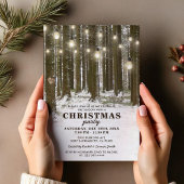 Rustic Winter Bedrijfs Kerstfeest Kaart