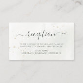 Rustic Winter Berries Pine Cone Greenery Wedding Informatiekaartje (Voorkant)