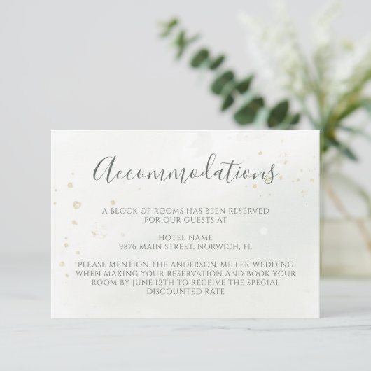 Rustic Winter Berries Pine Cone Greenery Wedding Informatiekaartje (Staand voorkant)