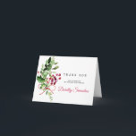 Rustic Winter Botanical 70th Birthday Photo Bedankkaart<br><div class="desc">Een kruising van wintergroen en rode bessen versiert de linkerkant van deze 70e verjaardag,  dank u wel. De bovenste flap van de binnenkant heeft een foto van de verjaardagsfeestdag. De binnenkant van de onderste flap bevat een voorgedrukte dankbetuiging.</div>