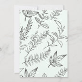 Rustic Winter Botanical met foto Holiday Green Kaart (Achterkant)