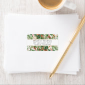 Rustic Winter Botanical Wedding Mailing Label (Insitu)