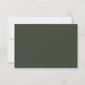Rustic Winter Botanical Wedding RSVP Kaartje (Achterkant)