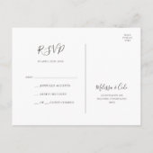 Rustic Winter | Briefkaart met een kabelweddenscha (Achterkant)