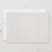 Rustic Winter Floral Jar Linen Vrijgezellenfeest Kaart (Achterkant)