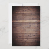 Rustic Winter Floral  Lantern Vrijgezellenfeest Kaart (Achterkant)