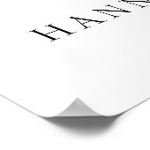 Rustic Winter Floral | Modern Weddenschap Welkom Poster (Hoek)