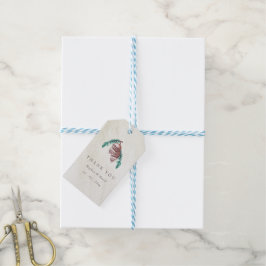 Rustic Winter Forest Pine Cone Wedding Cadeaulabel