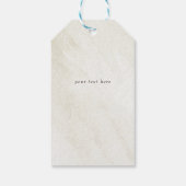 Rustic Winter Forest Pine Cone Wedding Cadeaulabel (Achterkant)