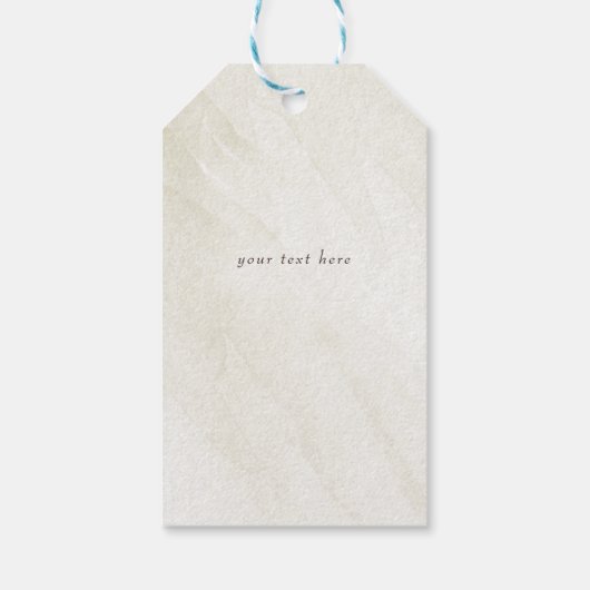 Rustic Winter Forest Pine Cone Wedding Cadeaulabel (Achterkant)