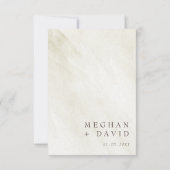 Rustic Winter Forest Pine Cone Wedding RSVP Kaartje (Achterkant)