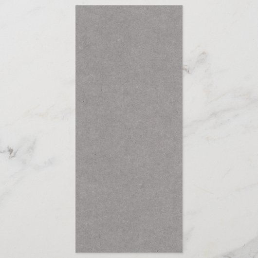 Rustic Winter | Gray Weddenrenmenu Menu (Achterkant)