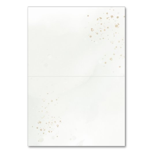 Rustic Winter Greenery Wedding Place Card Kaart (Achterkant)