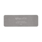 Rustic Winter | Grijs label retouradres (Voorkant)