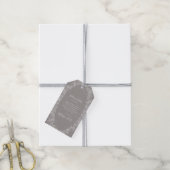Rustic Winter | Grijze bruiloft WelkomstcadeLabels Cadeaulabel (Met Touw)