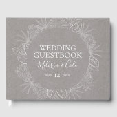 Rustic Winter | Grijze weddenschappen Gastenboek (Voorkant)