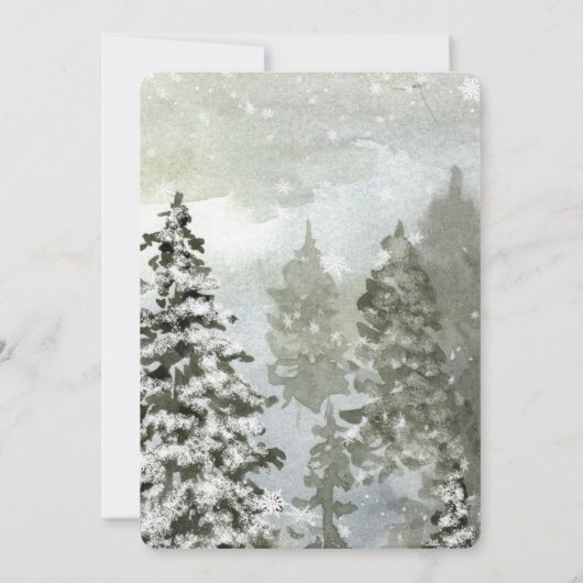 Rustic Winter heeft de knoop doorgehakt die we heb Kaart (Achterkant)