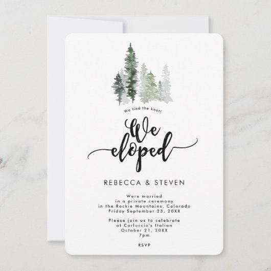 Rustic Winter heeft de knoop doorgehakt die we heb Kaart (Voorkant)