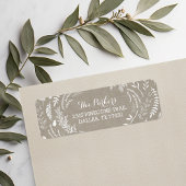 Rustic Winter Holiday Adresetiketten Etiket