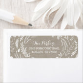 Rustic Winter Holiday Adresetiketten Etiket (Insitu)