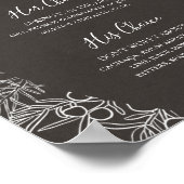 Rustic Winter | Houtskoolkleurige Signature Dranke Poster (Hoek)