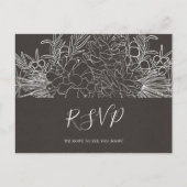 Rustic Winter | Keuze uit het menu Kool RSVP-kaart (Voorkant)