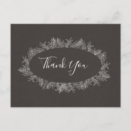 Rustic Winter | Kool Hartelijk dank Briefkaart