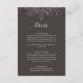 Rustic Winter | Koolstof — Enclosure Card Informatiekaartje (Voorkant)