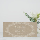 Rustic Winter | Kraft Hanging Seast Chart Header (Staand voorkant)