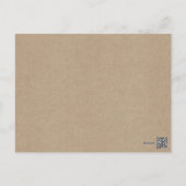 Rustic Winter | Kraft - Hartelijk dank - Ontvangka Briefkaart (Achterkant)