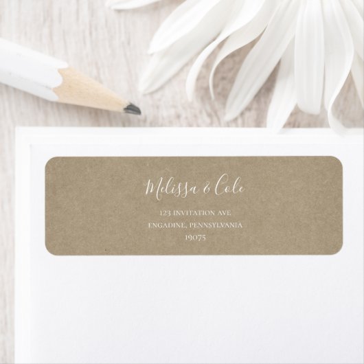 Rustic Winter | Kraft Return Address Label (Insitu)
