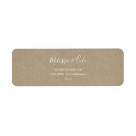 Rustic Winter | Kraft Return Address Label