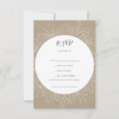 Rustic Winter | Kraft Song Request RSVP Card (Voorkant)