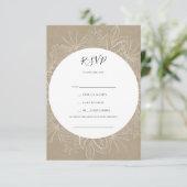 Rustic Winter | Kraft Song Request RSVP Card (Staand voorkant)